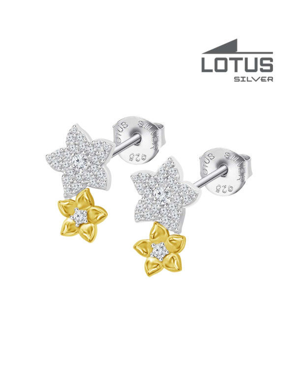 Lotus Silver women's earrings